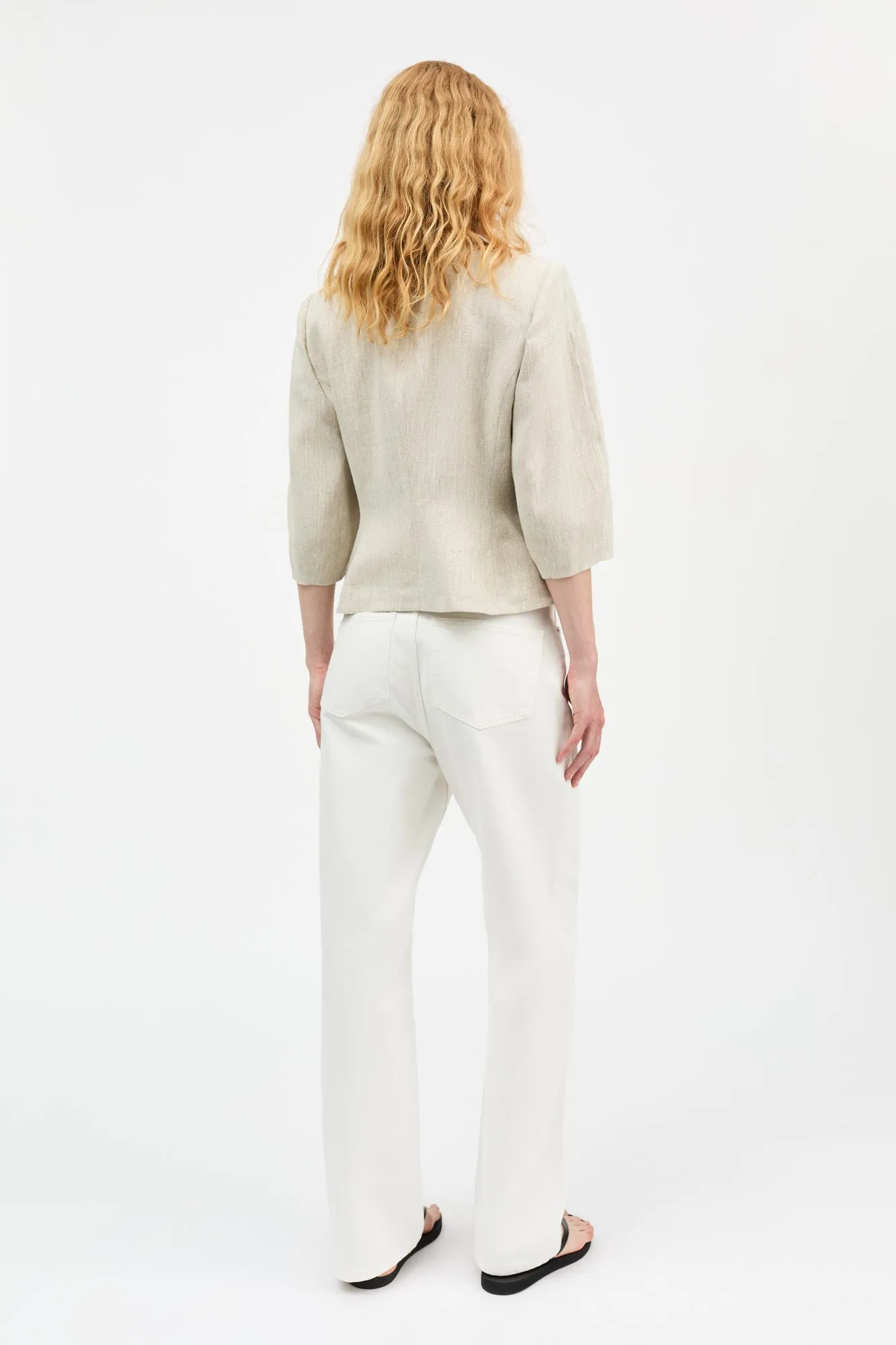 Belleville blazer - Light linen sold by Skall Studio product image thumbnail 4