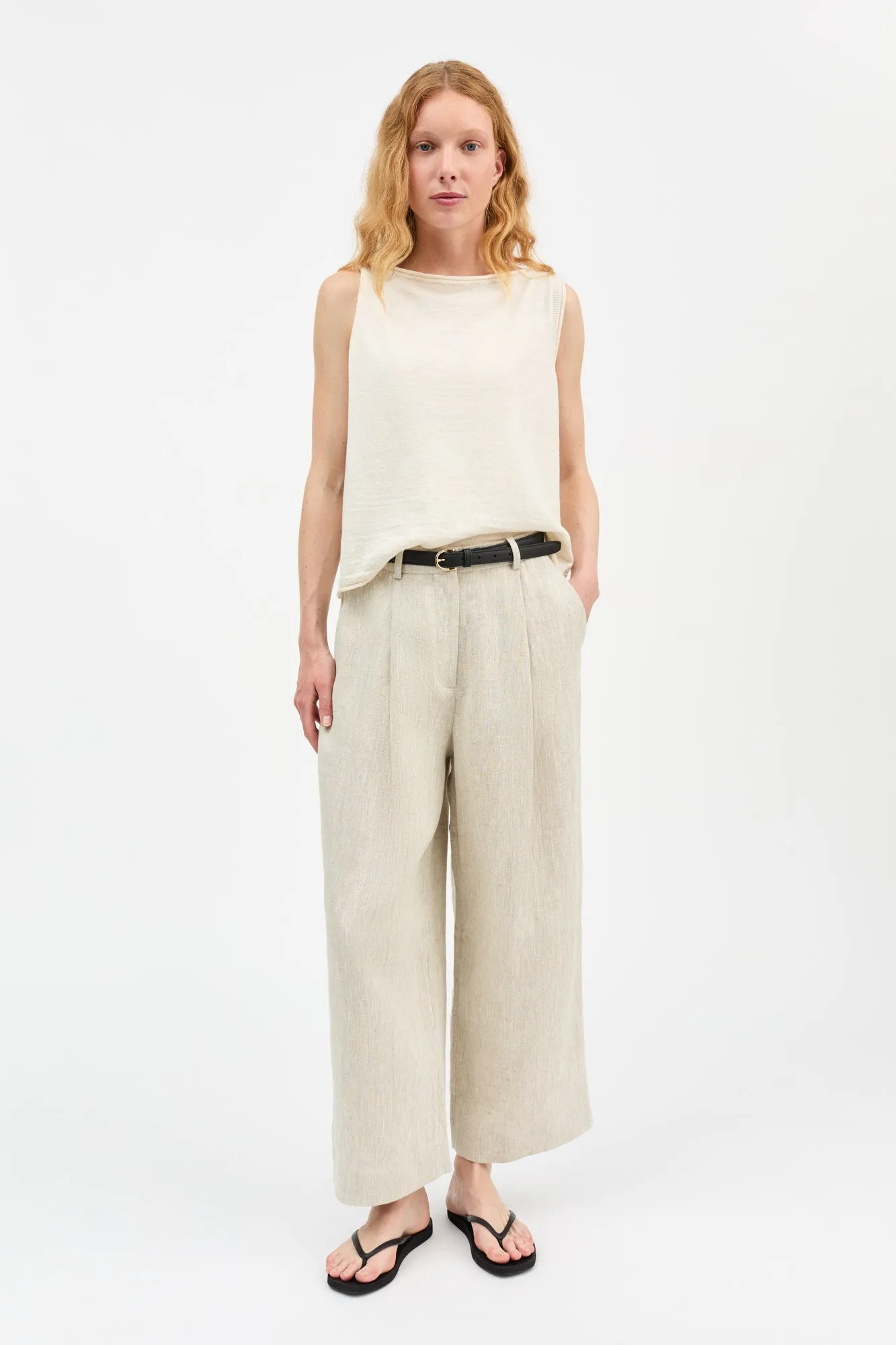 Bob trousers - Light linen sold by Skall Studio product image thumbnail 2