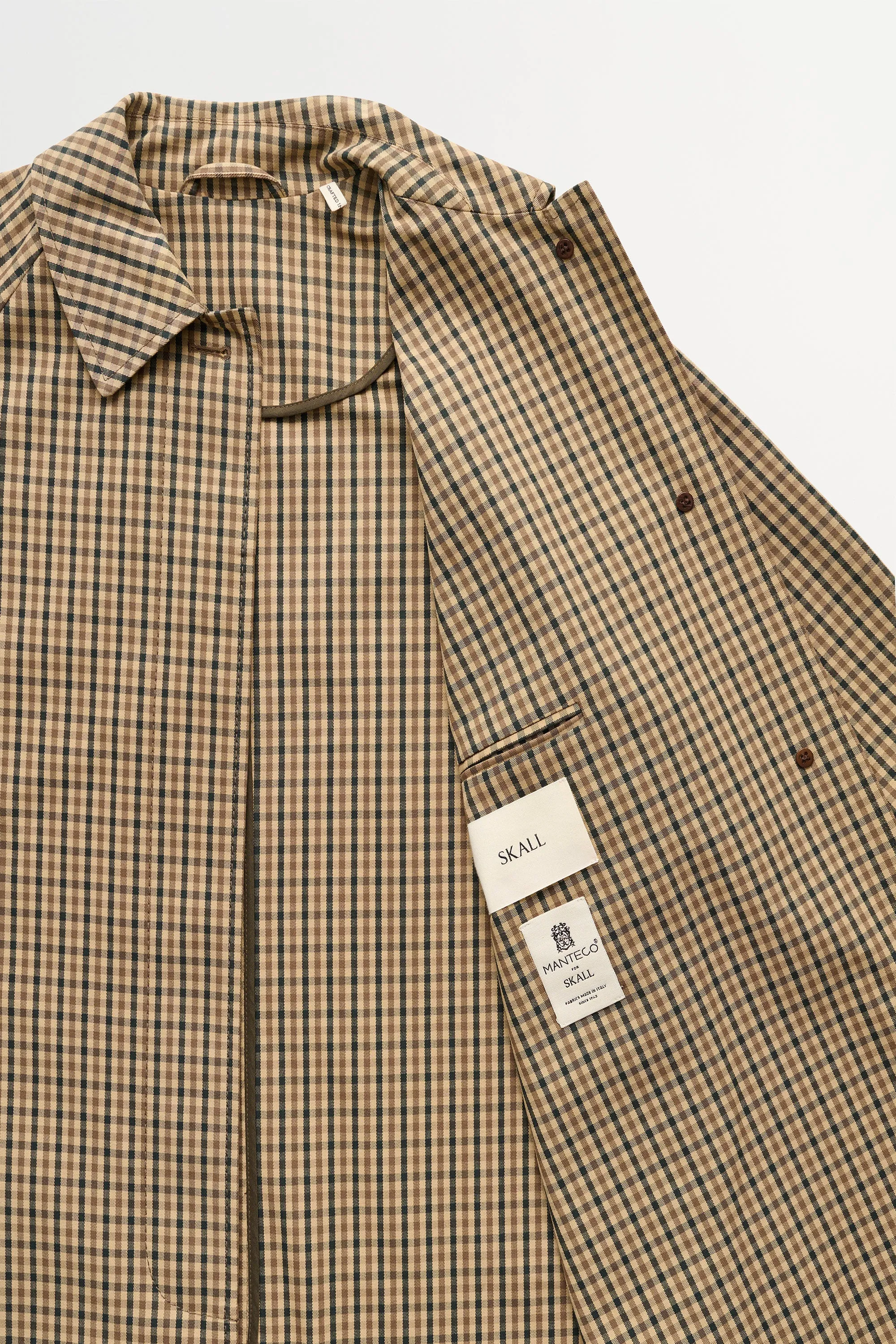 Maryanne coat check - Brown/beige check sold by Skall Studio product image thumbnail 3