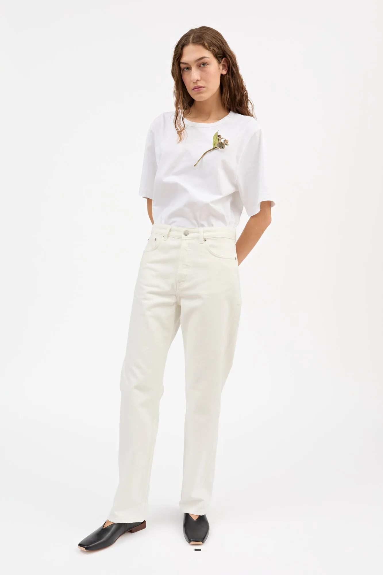 Sharon straight jeans - Off white sold by Skall Studio product image thumbnail 2