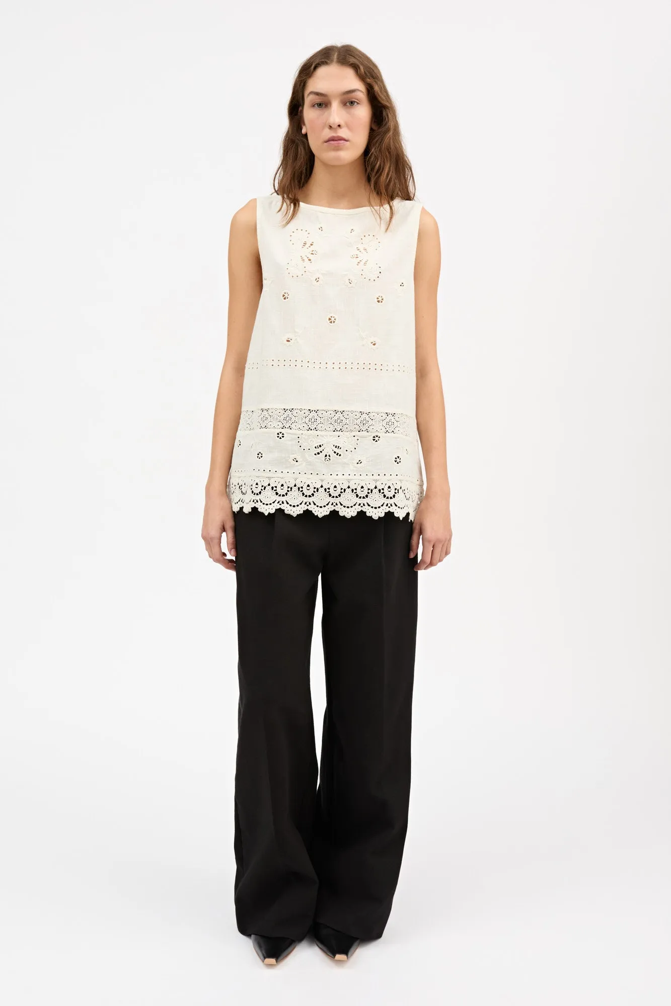Tallulah top - Antique white sold by Skall Studio product image thumbnail 3