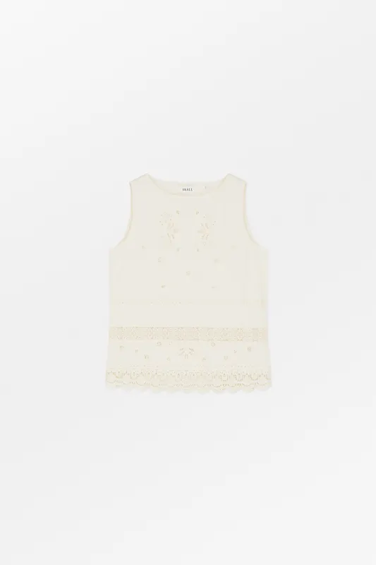 Tallulah top - Antique white made by Skall Studio