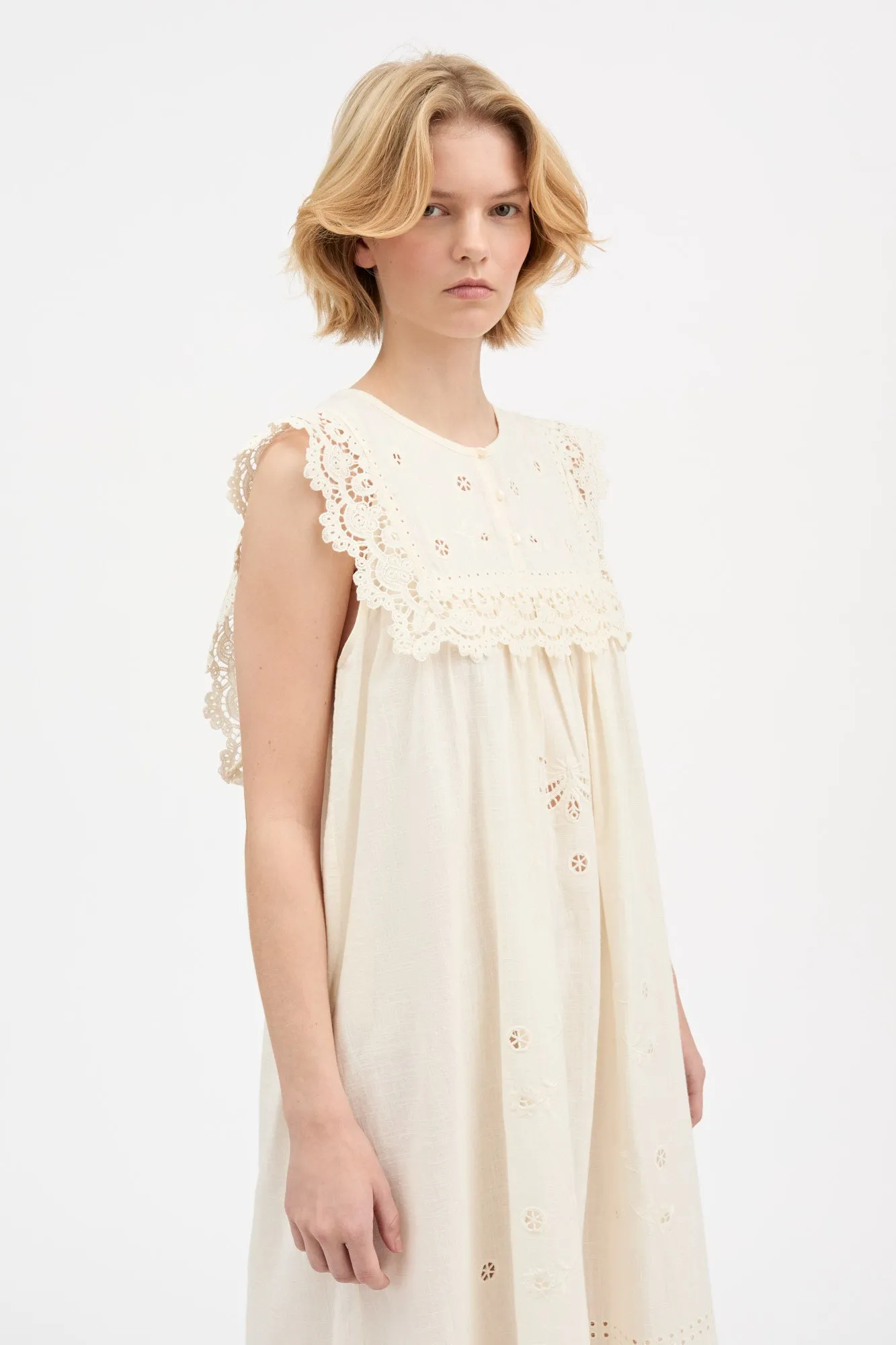 Tallulah dress - Antique white sold by Skall Studio product image thumbnail 3