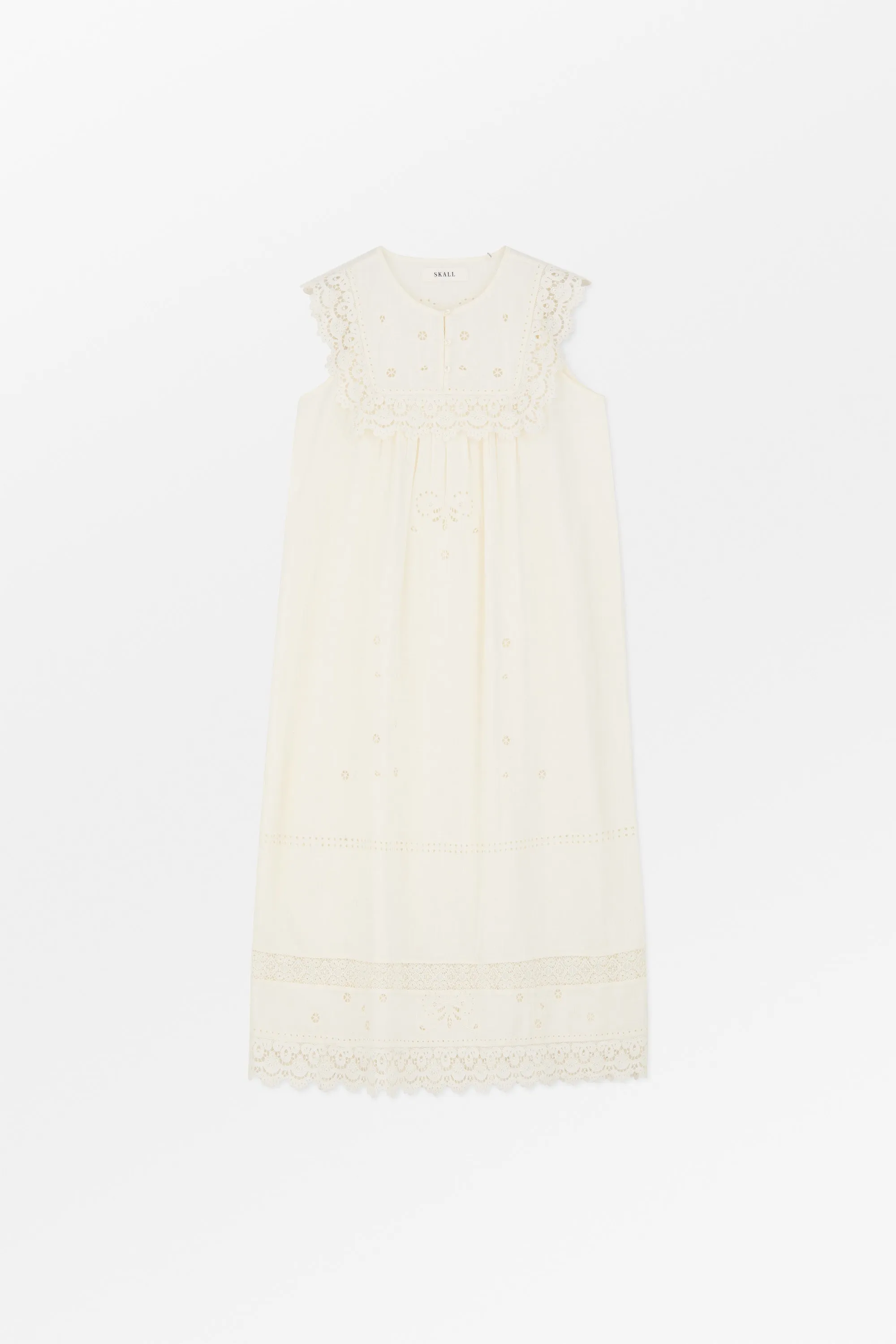 Tallulah dress - Antique white sold by Skall Studio