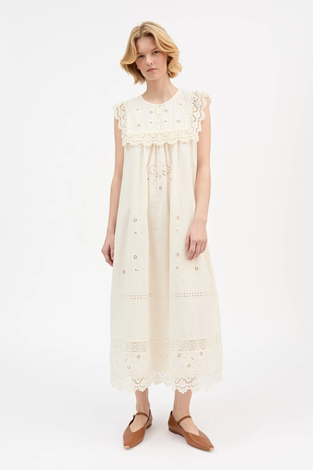 Tallulah dress - Antique white sold by Skall Studio product image thumbnail 2