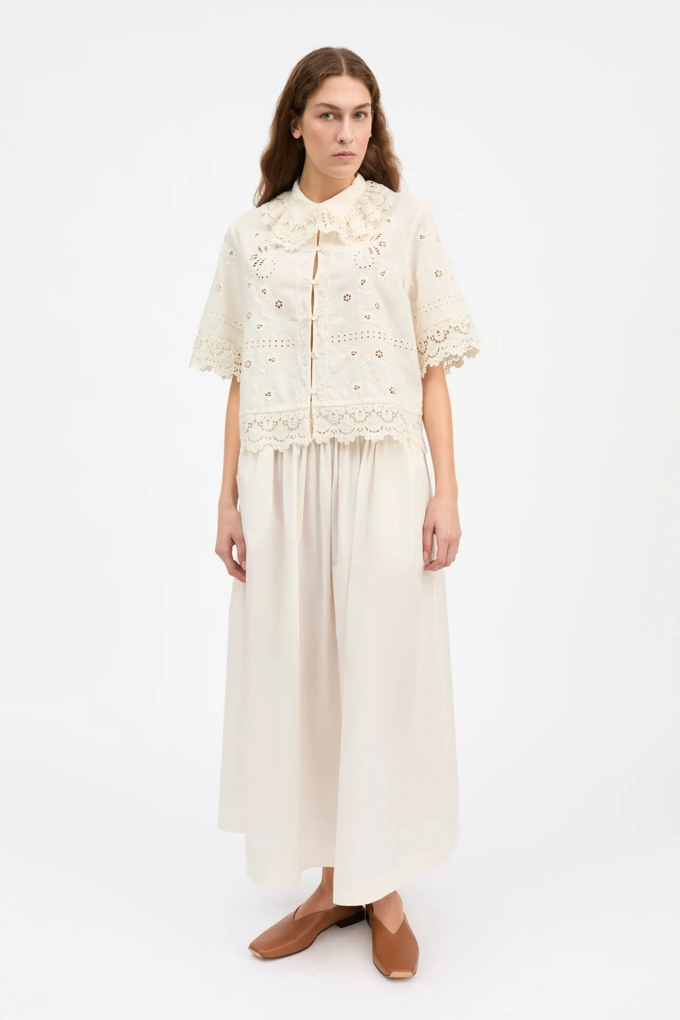 Talia shirt - Antique white sold by Skall Studio product image thumbnail 3