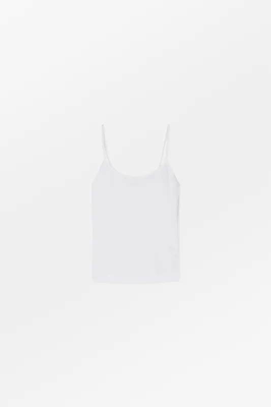 Seventies top - Optic white made by Skall Studio