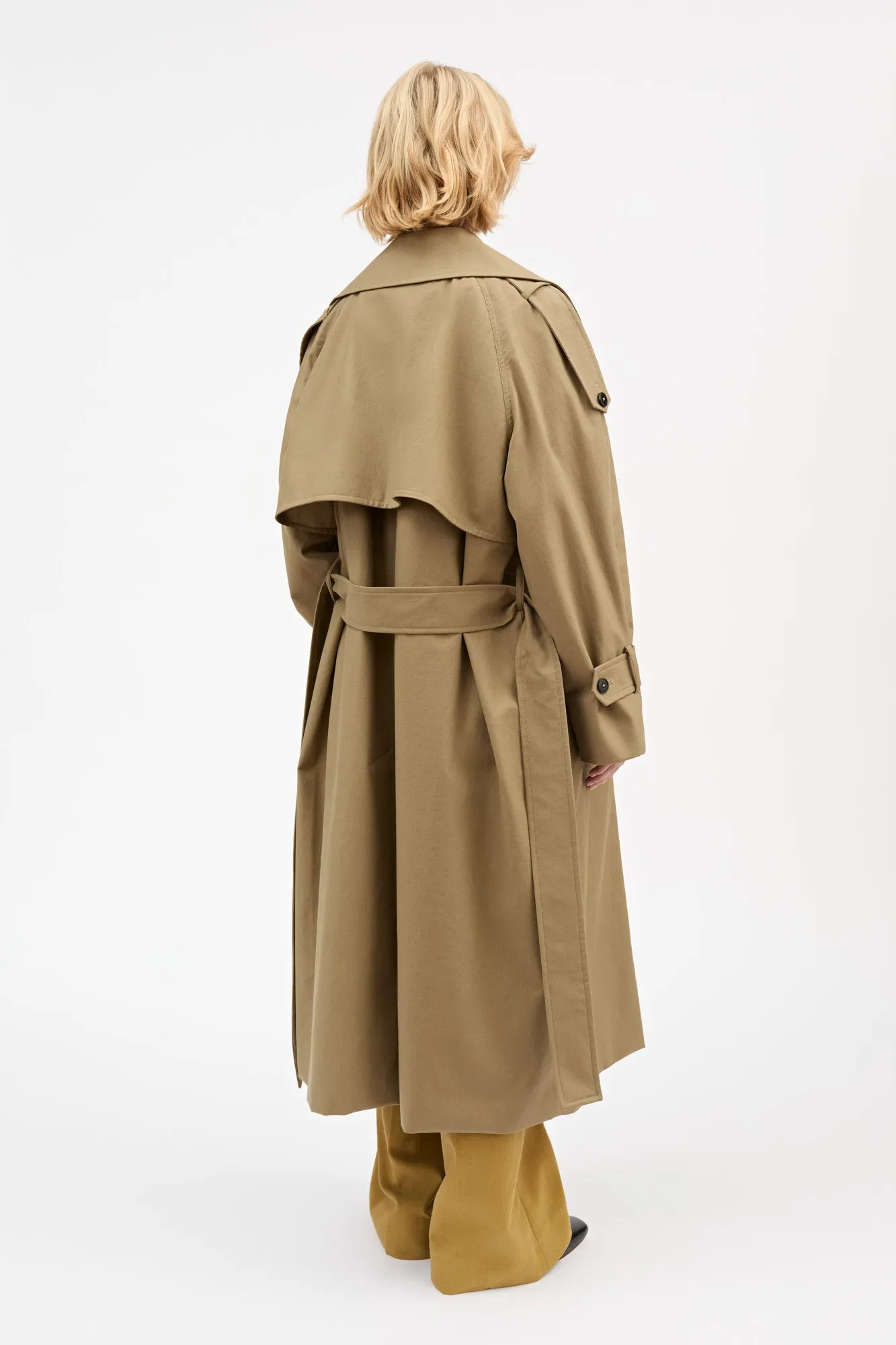 Luna trenchcoat - Light khaki sold by Skall Studio product image thumbnail 4