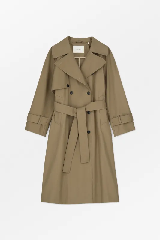 Luna trenchcoat - Light khaki made by Skall Studio