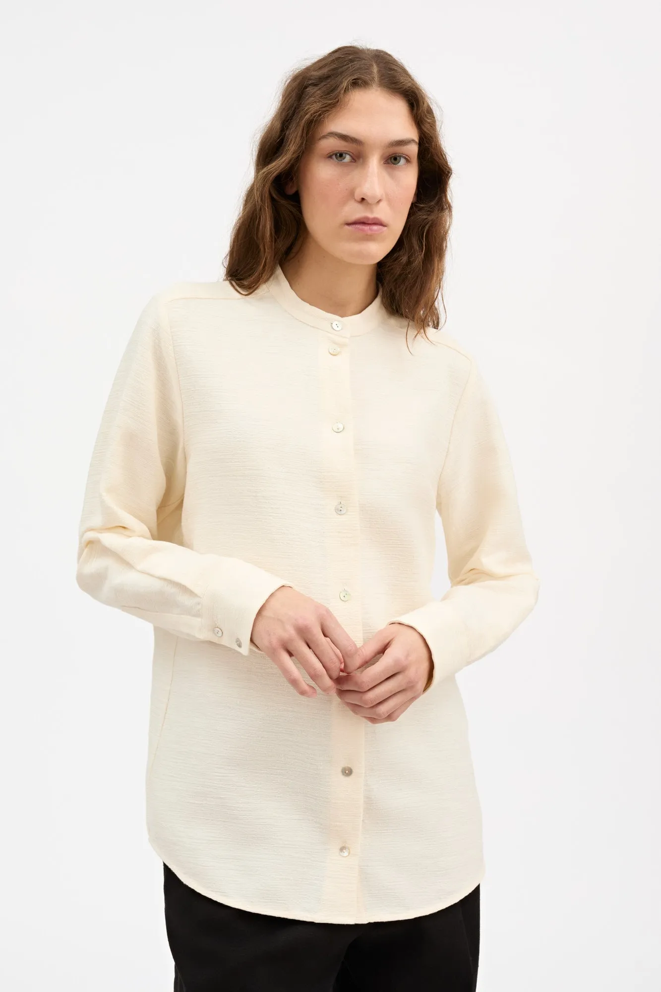 Leanne shirt - Ecru sold by Skall Studio product image thumbnail 2