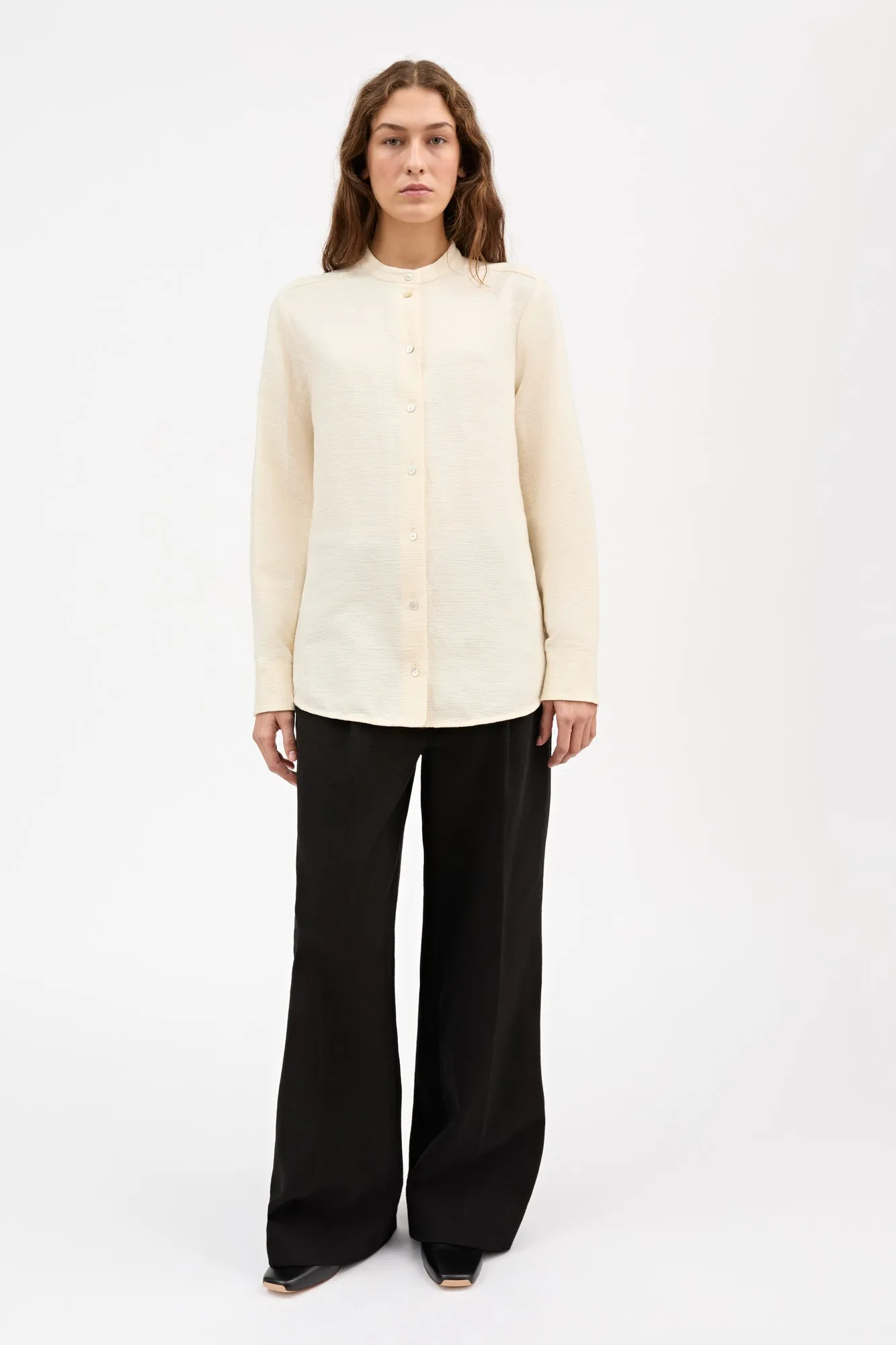 Leanne shirt - Ecru sold by Skall Studio product image thumbnail 3