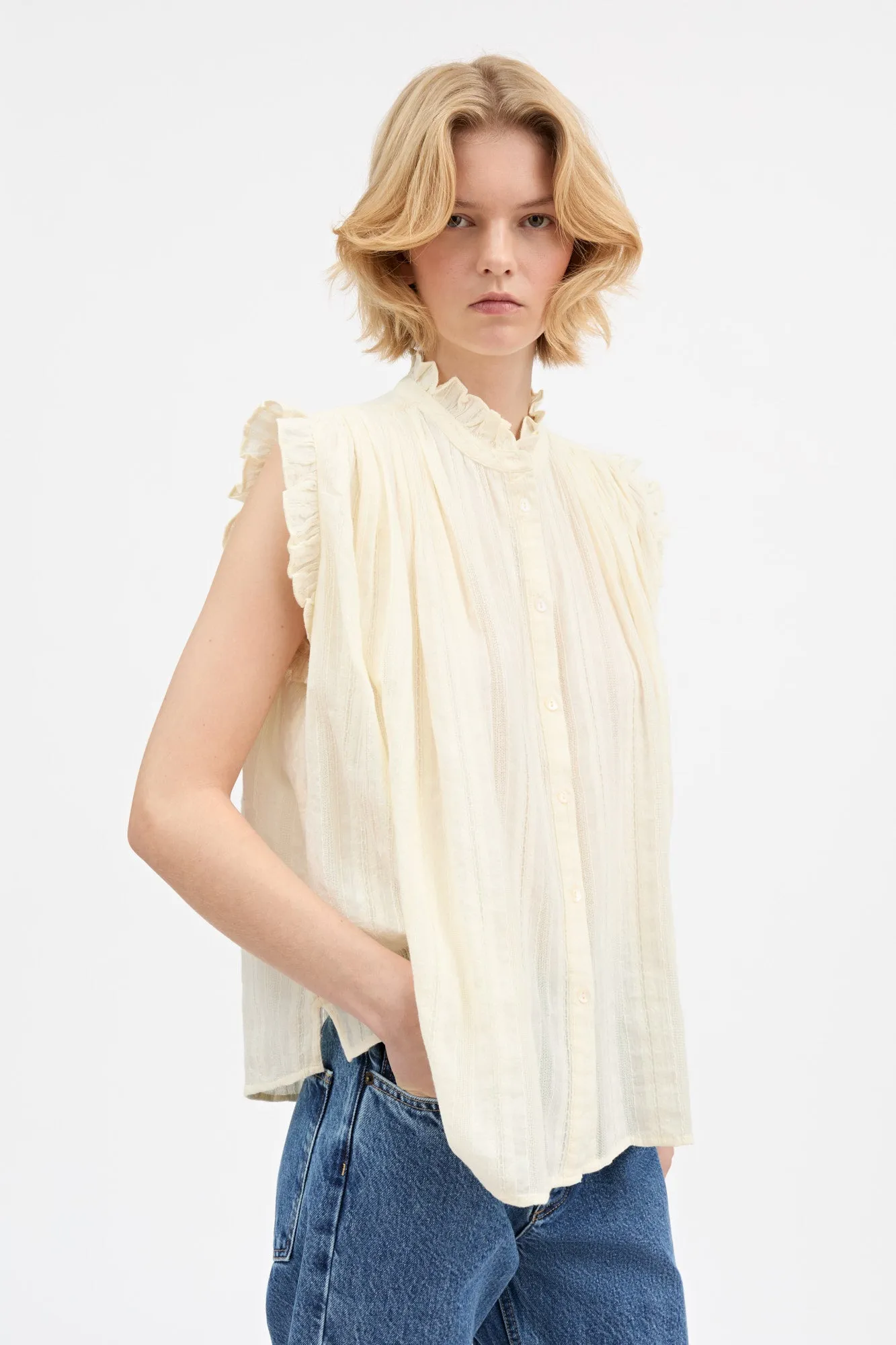 Juliane top - Light Cream sold by Skall Studio product image thumbnail 2