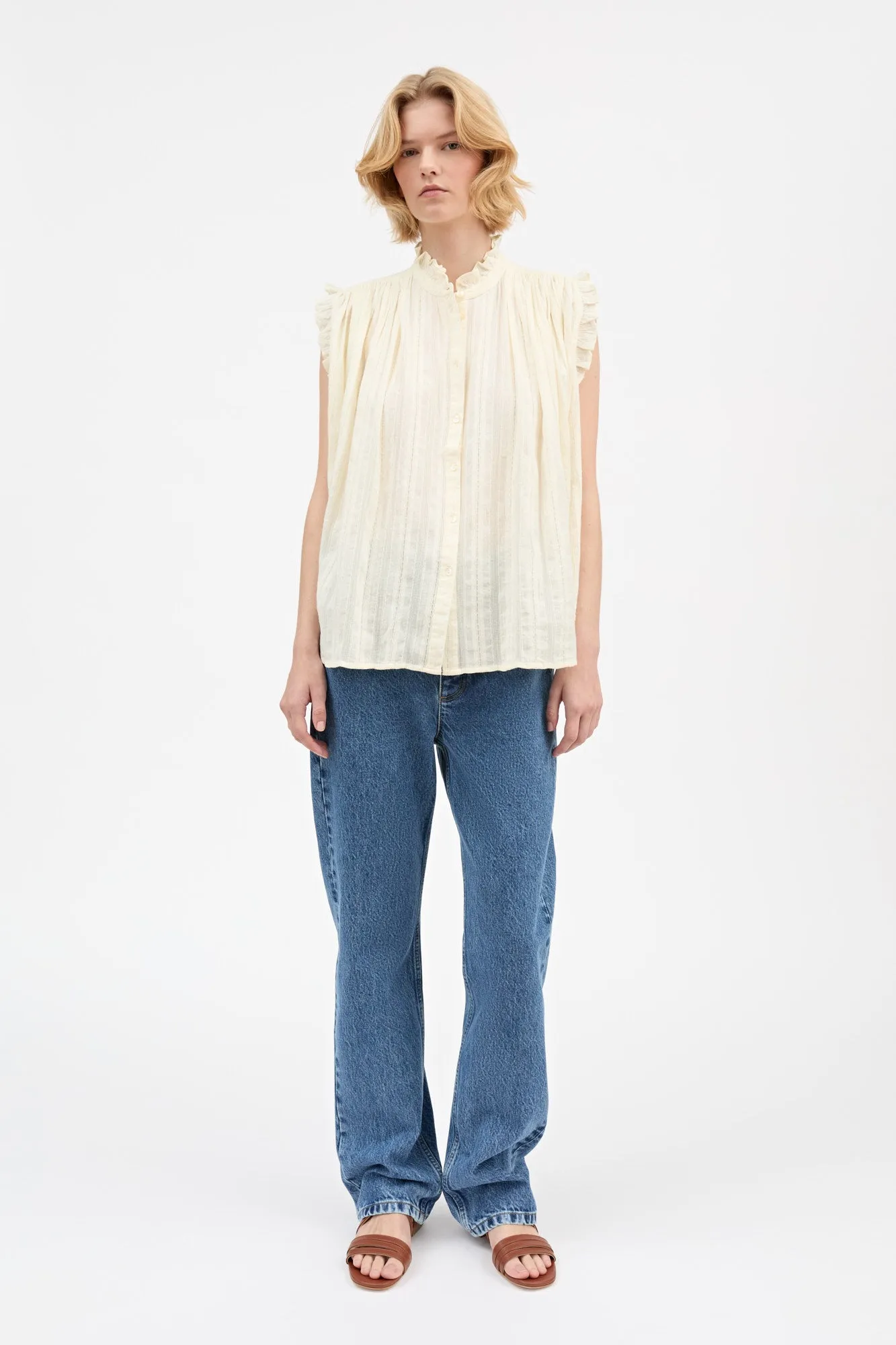 Juliane top - Light Cream sold by Skall Studio product image thumbnail 3