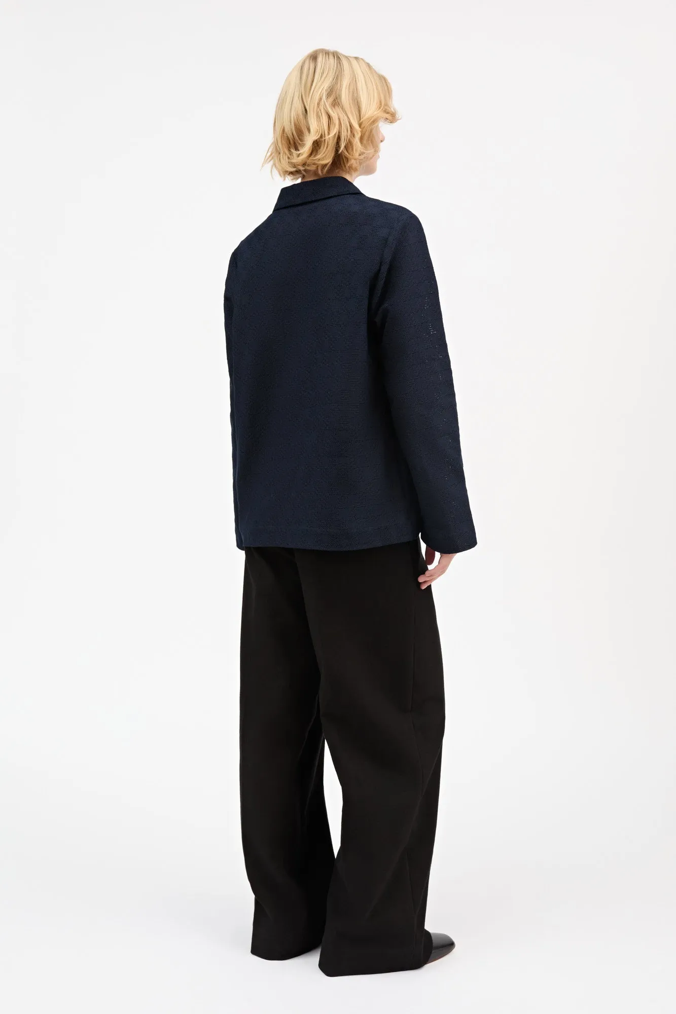 Jon overshirt - Dark navy sold by Skall Studio product image thumbnail 4