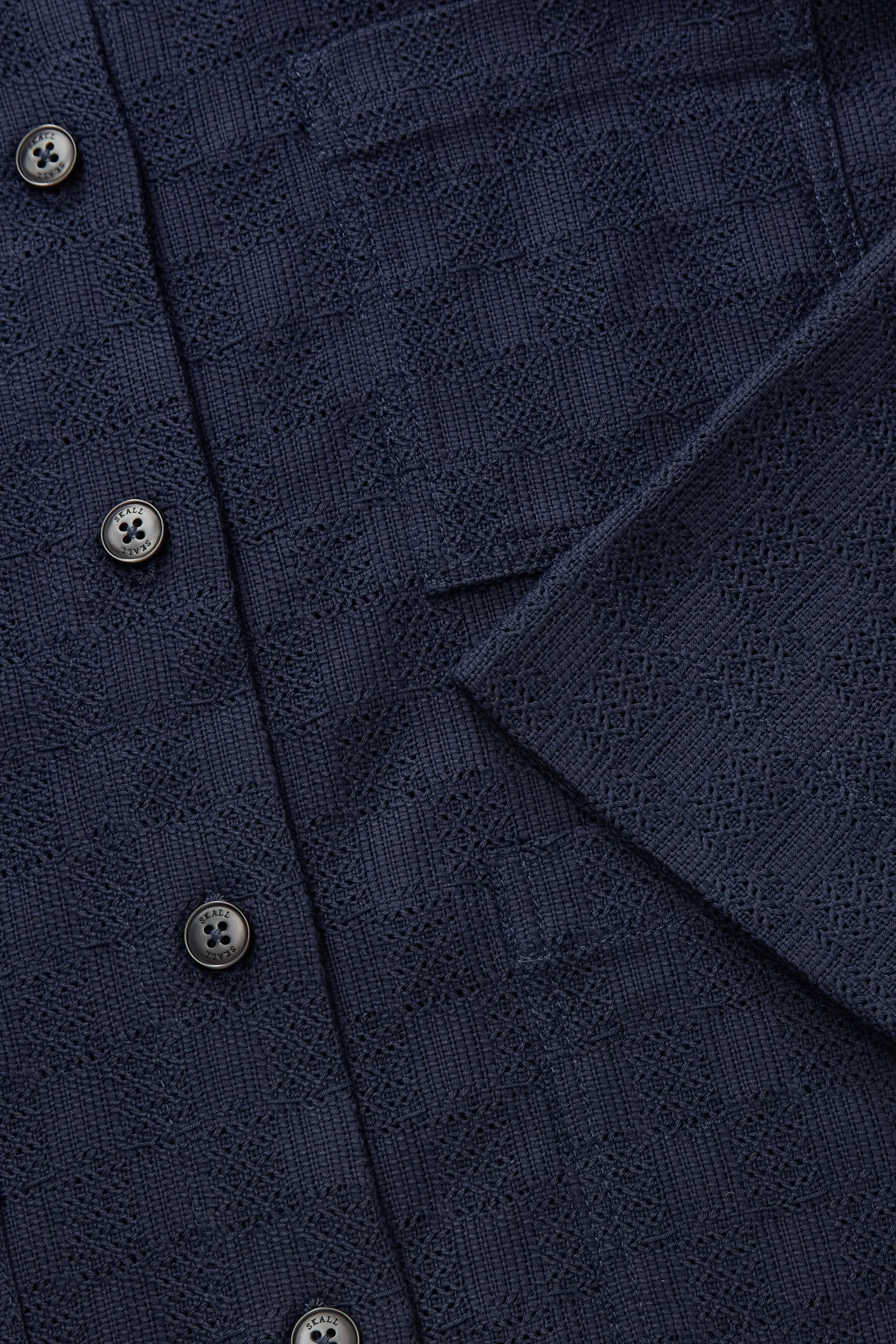 Jon overshirt - Dark navy sold by Skall Studio product image thumbnail 5