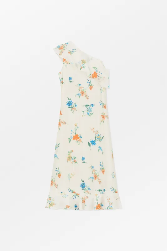 Fiore offshoulder dress - Flower bouquet made by Skall Studio