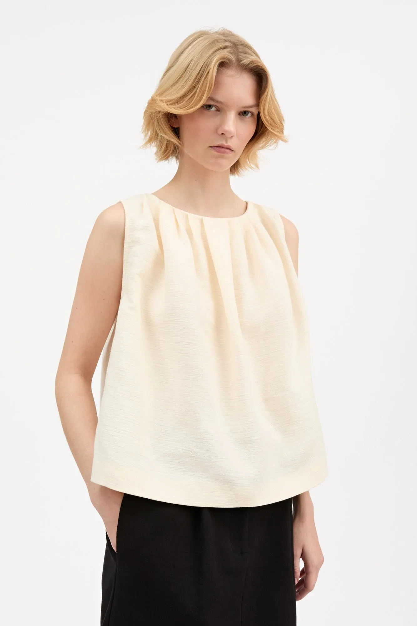 Ethel top - Ecru sold by Skall Studio product image thumbnail 2
