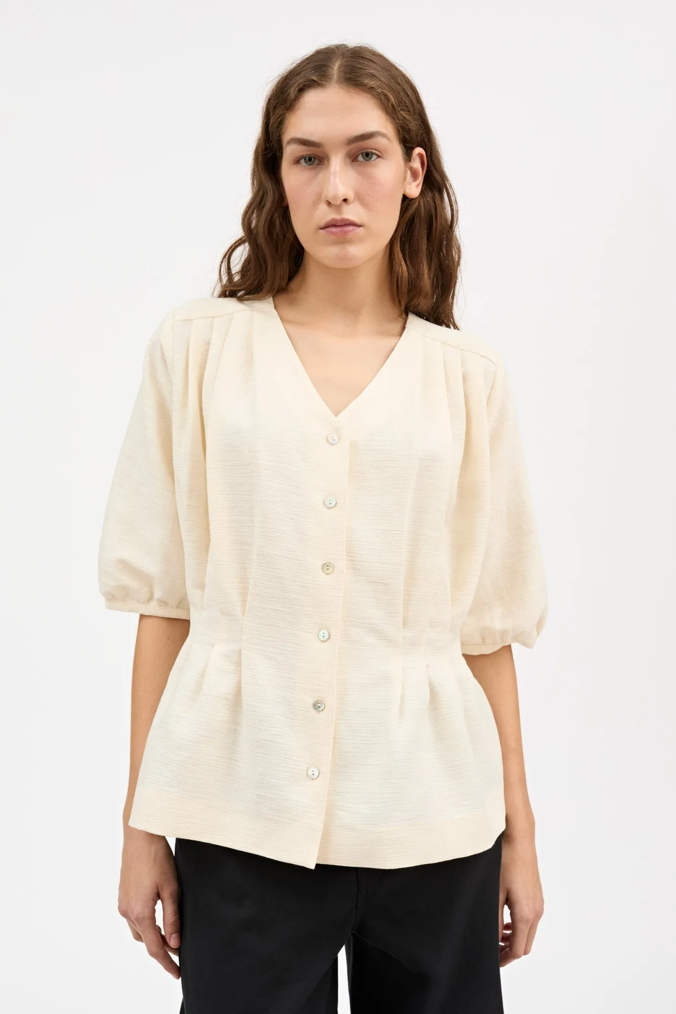 Elvira blouse - Ecru sold by Skall Studio product image thumbnail 2