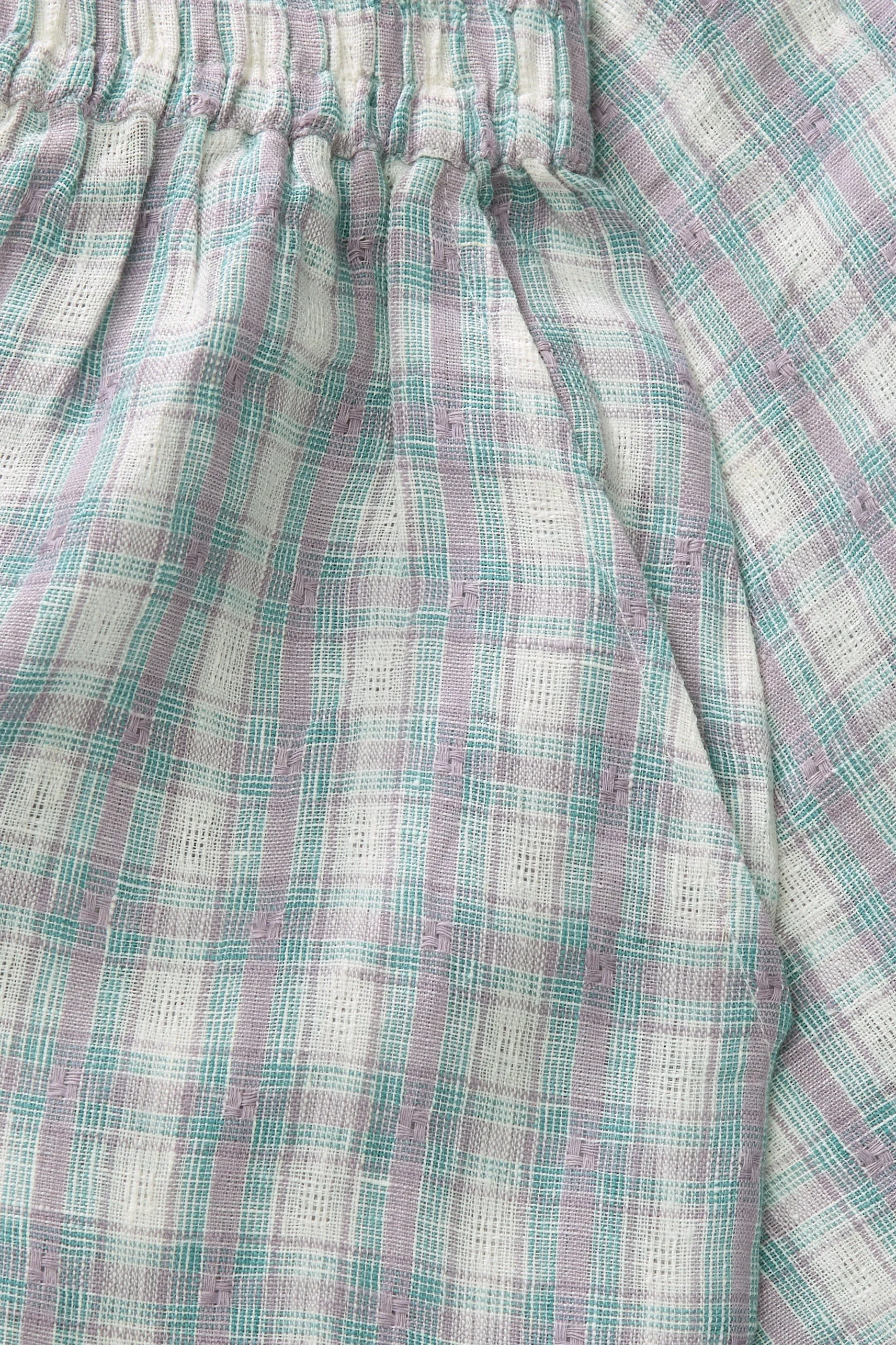 Edgar shorts - Purple/blue check sold by Skall Studio product image thumbnail 5