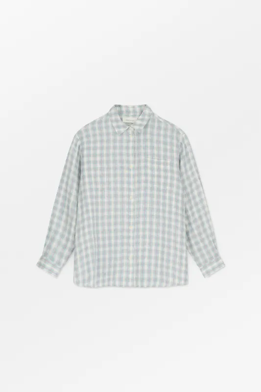 Edgar shirt - Purple/blue check made by Skall Studio
