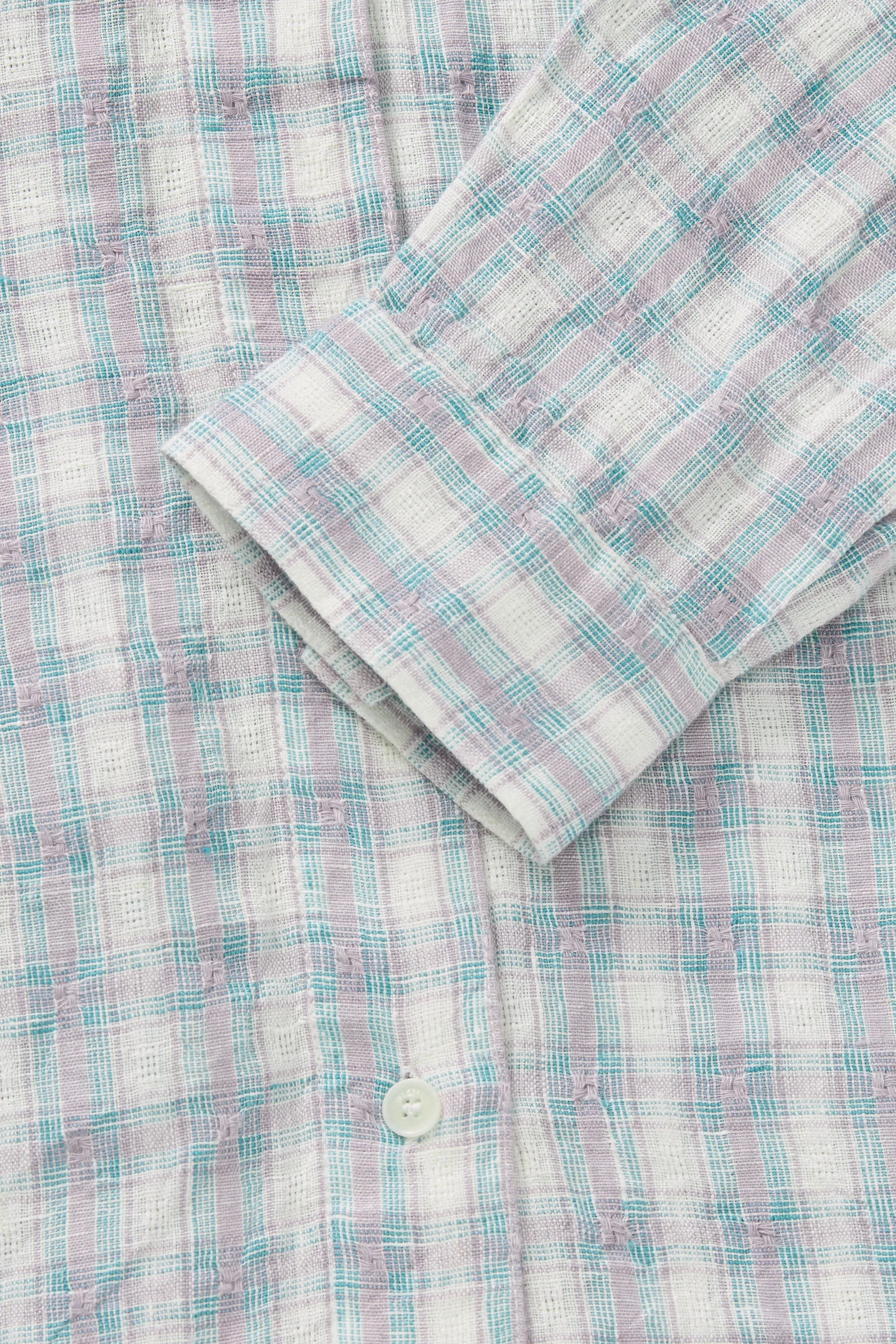 Edgar shirt - Purple/blue check sold by Skall Studio product image thumbnail 5