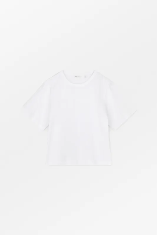 Boyfriend tee - Optic white made by Skall Studio