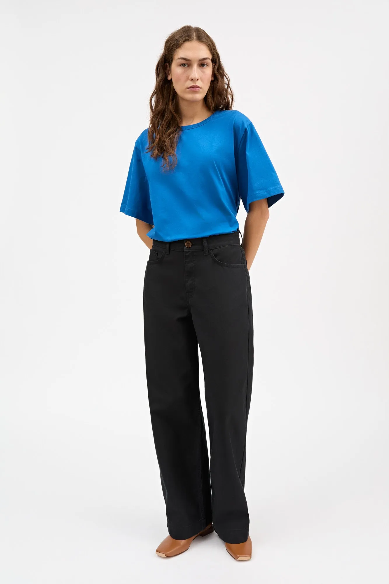 Boyfriend tee - Classic blue sold by Skall Studio product image thumbnail 3