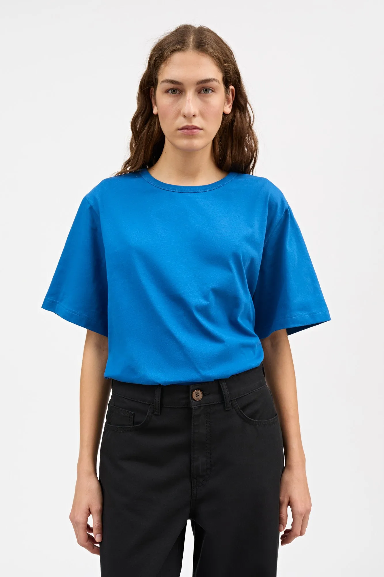 Boyfriend tee - Classic blue sold by Skall Studio product image thumbnail 2