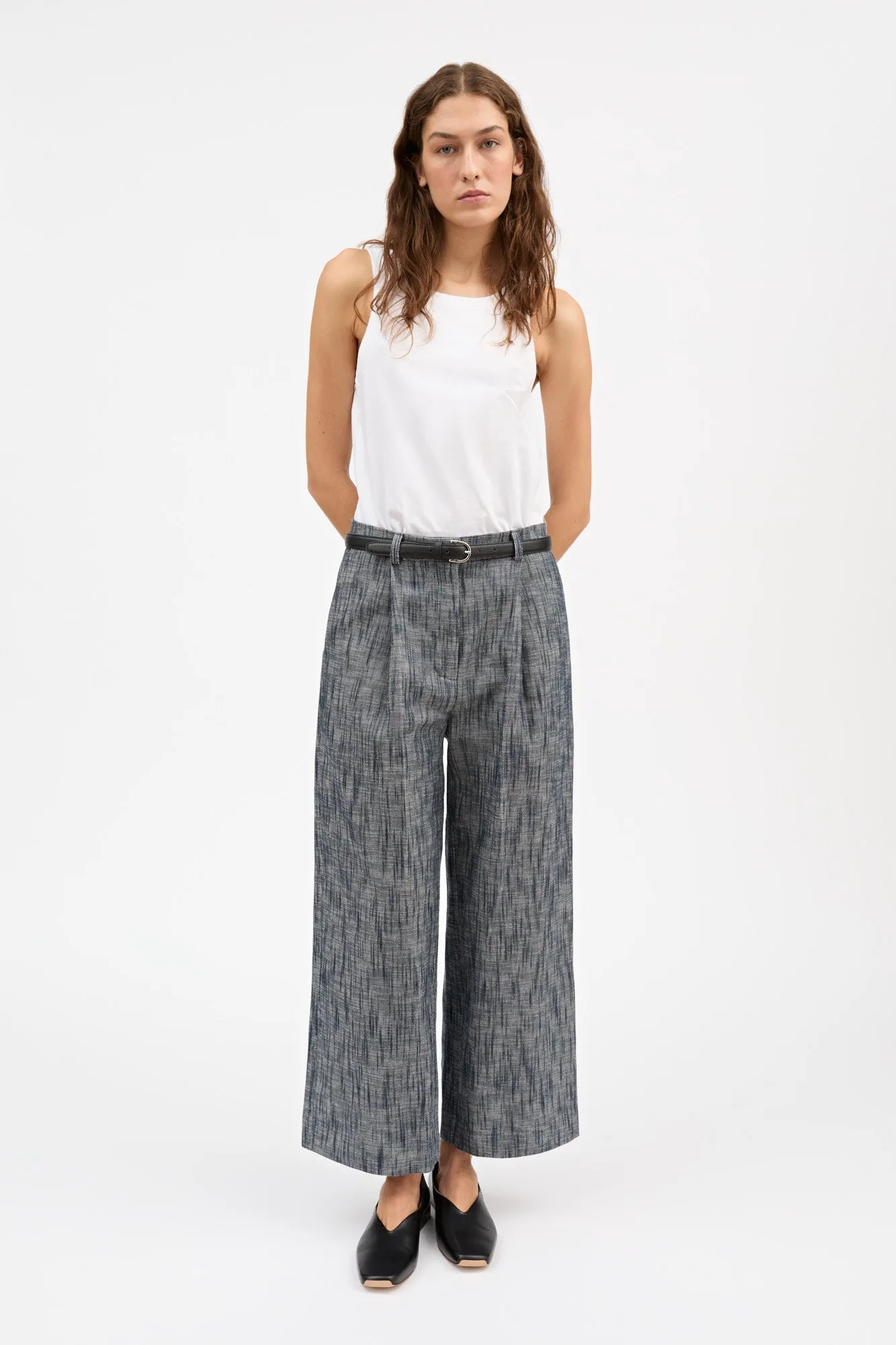 Bob trousers - Indigo/Linen sold by Skall Studio product image thumbnail 2