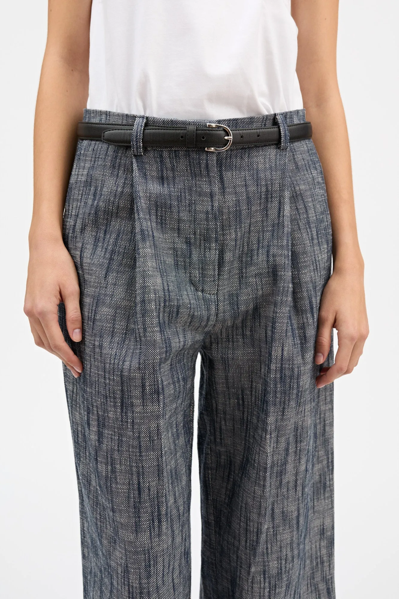 Bob trousers - Indigo/Linen sold by Skall Studio product image thumbnail 3