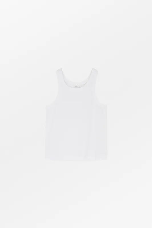 Billie tank top - Optic white made by Skall Studio