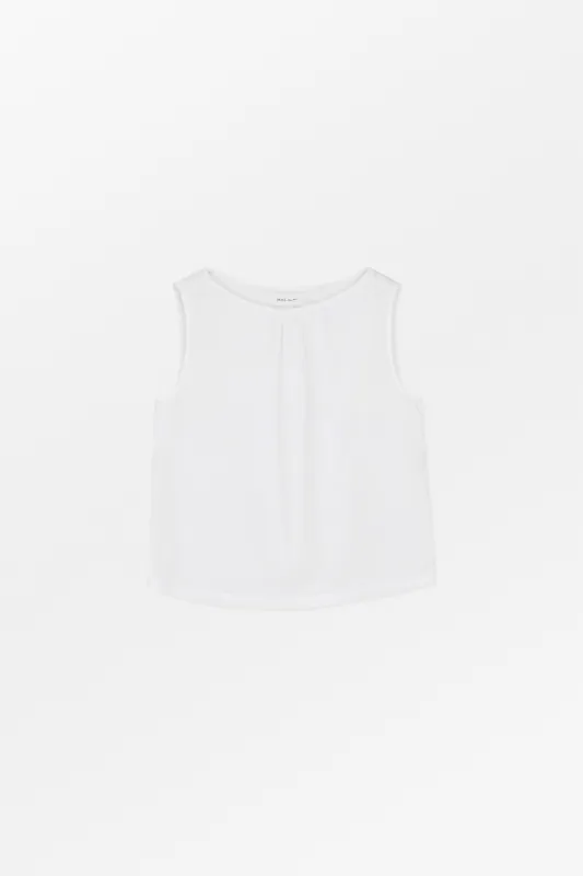 Amun top - Optic white made by Skall Studio