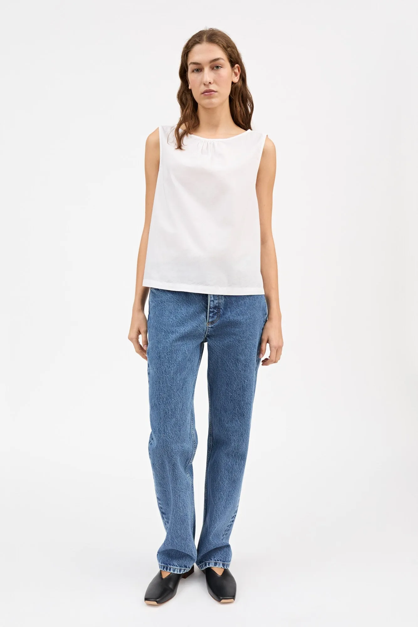 Amun top - Optic white sold by Skall Studio product image thumbnail 3