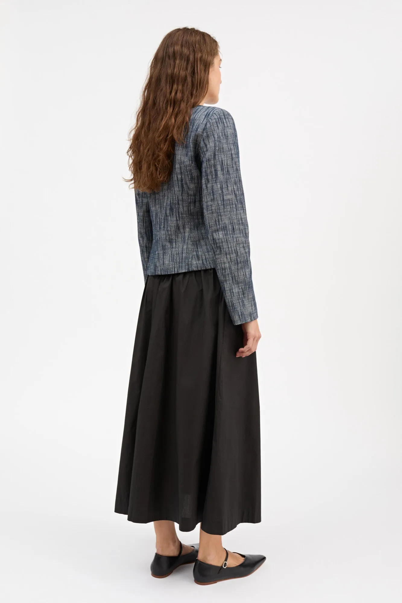 Adriane blazer - Indigo/Linen sold by Skall Studio product image thumbnail 4
