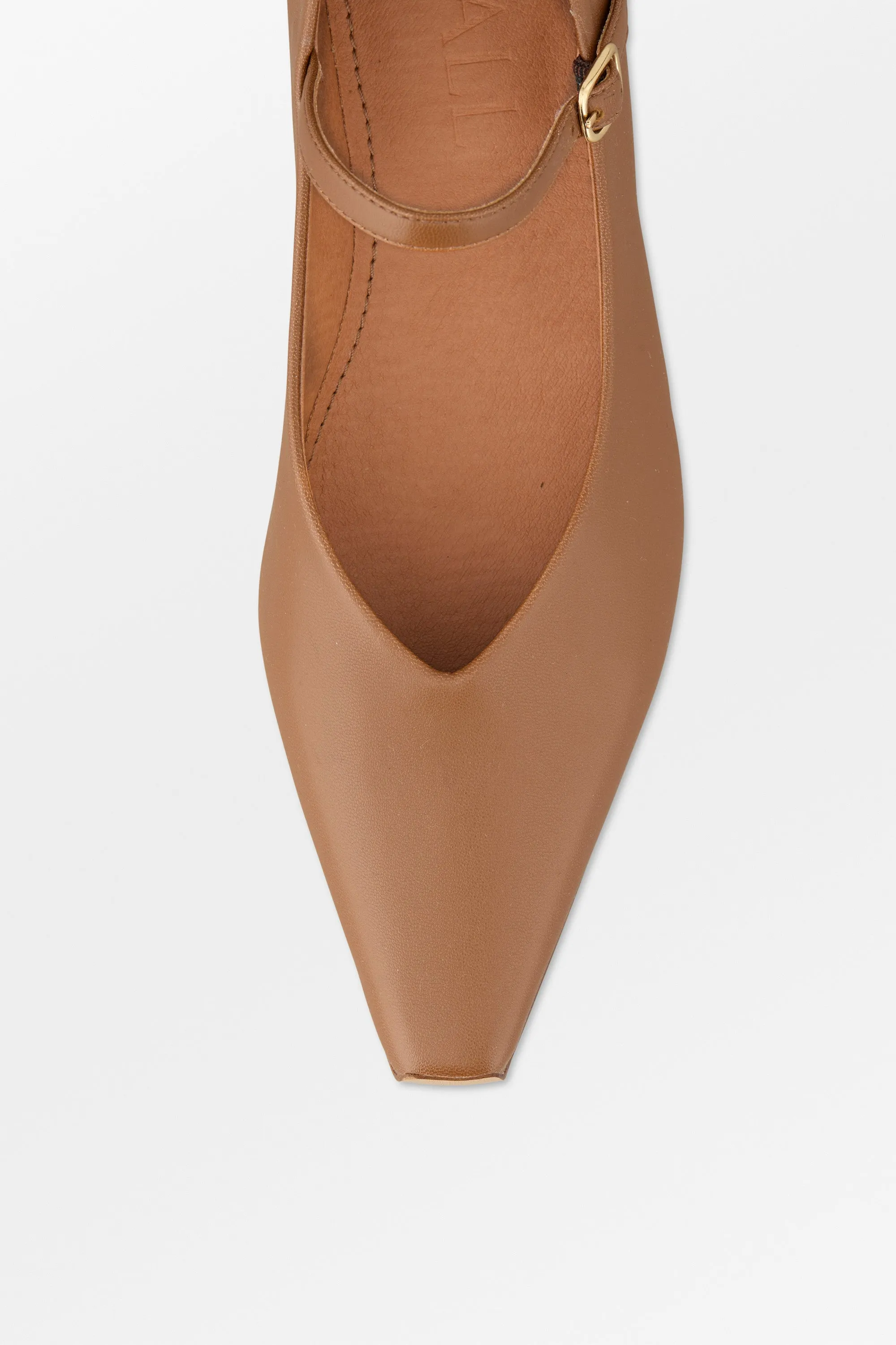 Pointy mary jane - Cognac sold by Skall Studio product image thumbnail 4