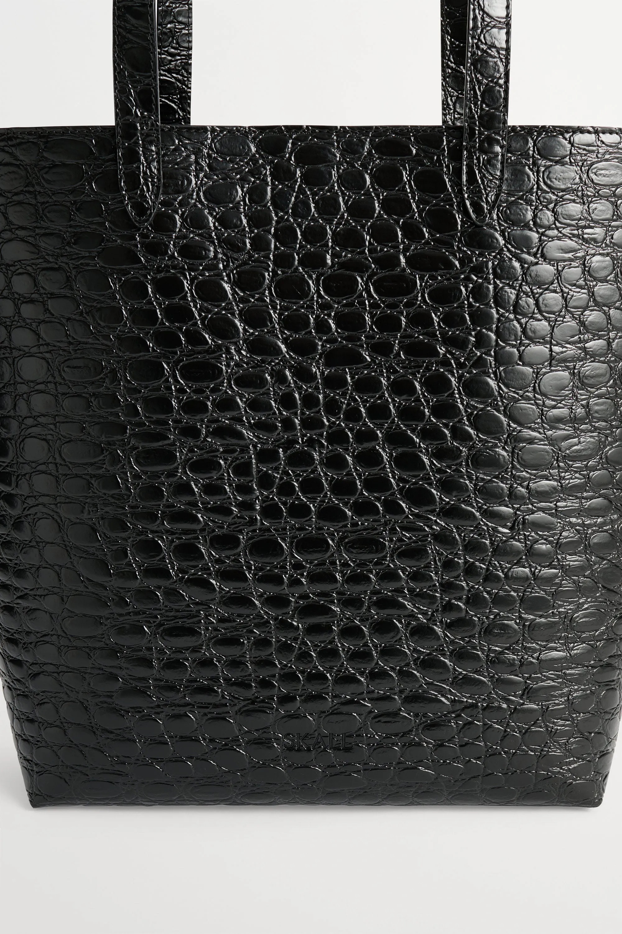 Medium city tote - Croco black sold by Skall Studio product image thumbnail 2