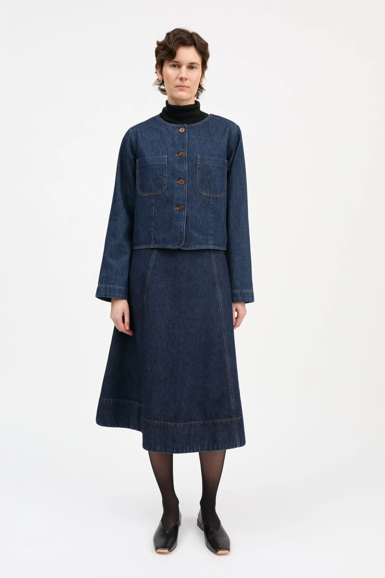 Clementine jacket - Indigo blue sold by Skall Studio product image thumbnail 3