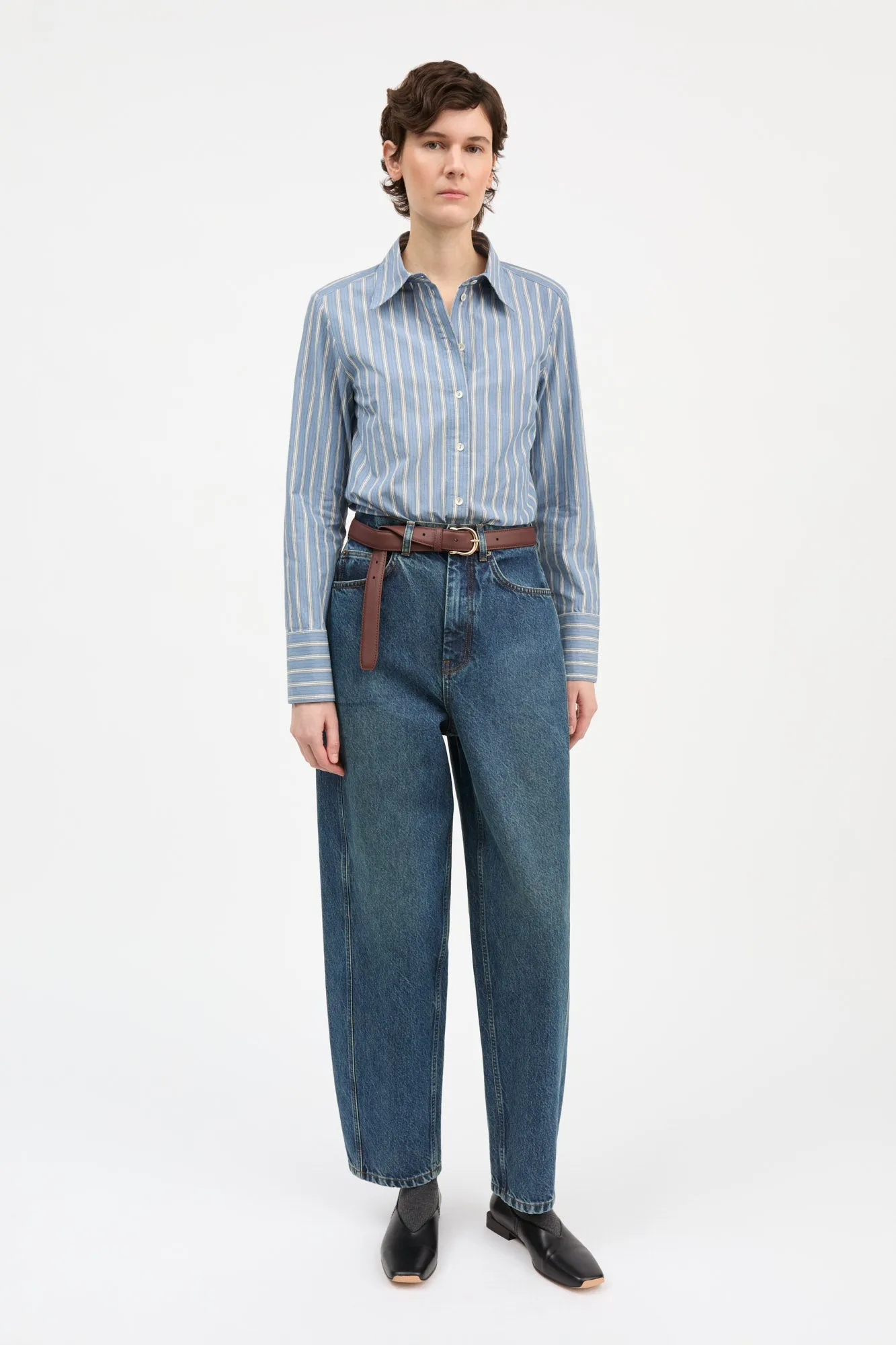 Fauna shirt - Blue/Black/White stripe sold by Skall Studio product image thumbnail 3