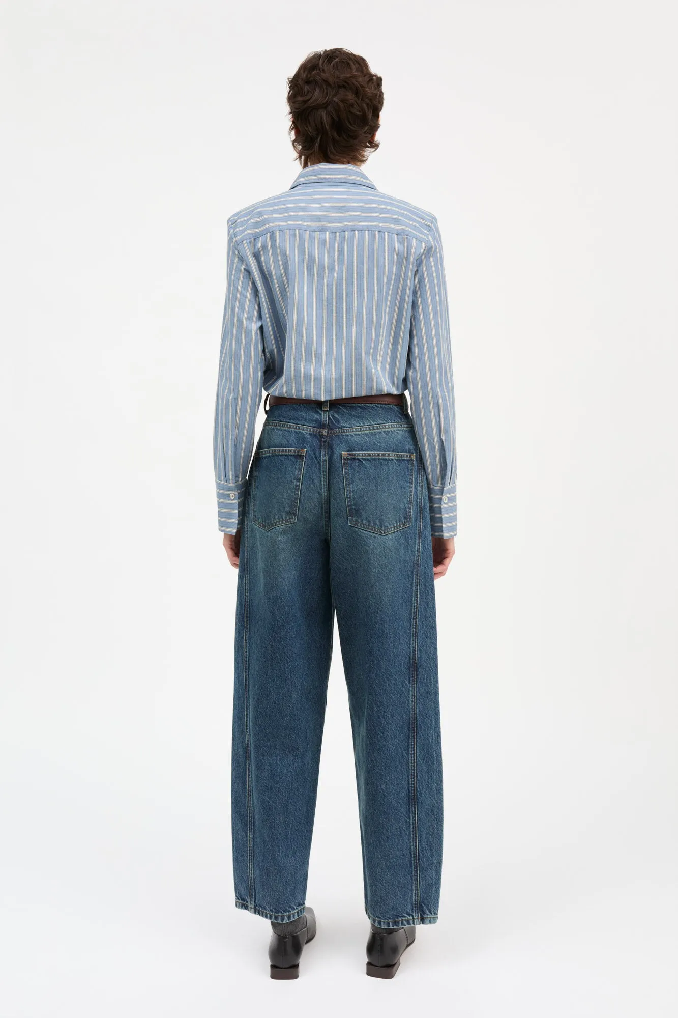 Fauna shirt - Blue/Black/White stripe sold by Skall Studio product image thumbnail 4