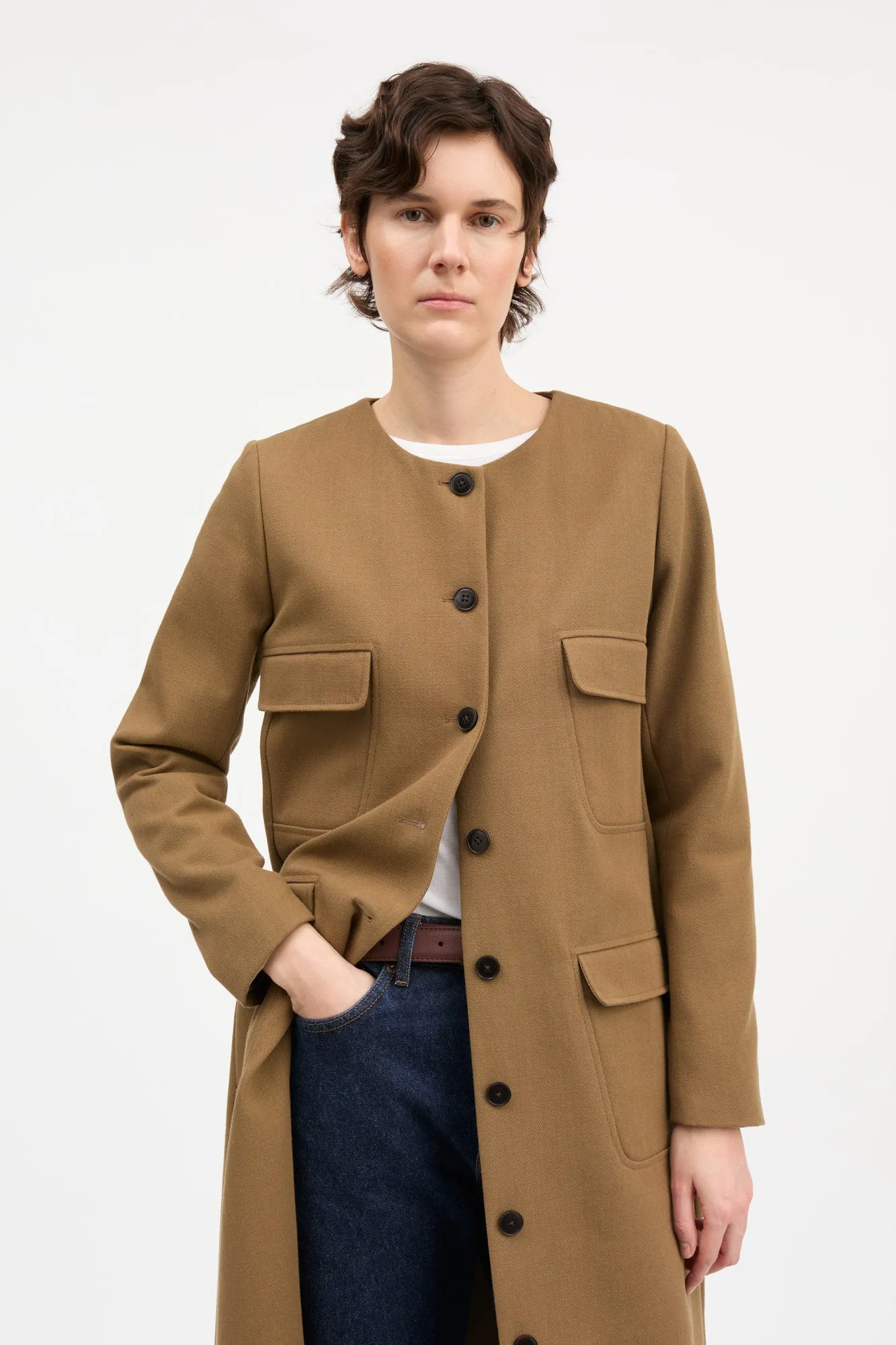 Lola long blazer - Canyon brown sold by Skall Studio product image thumbnail 3