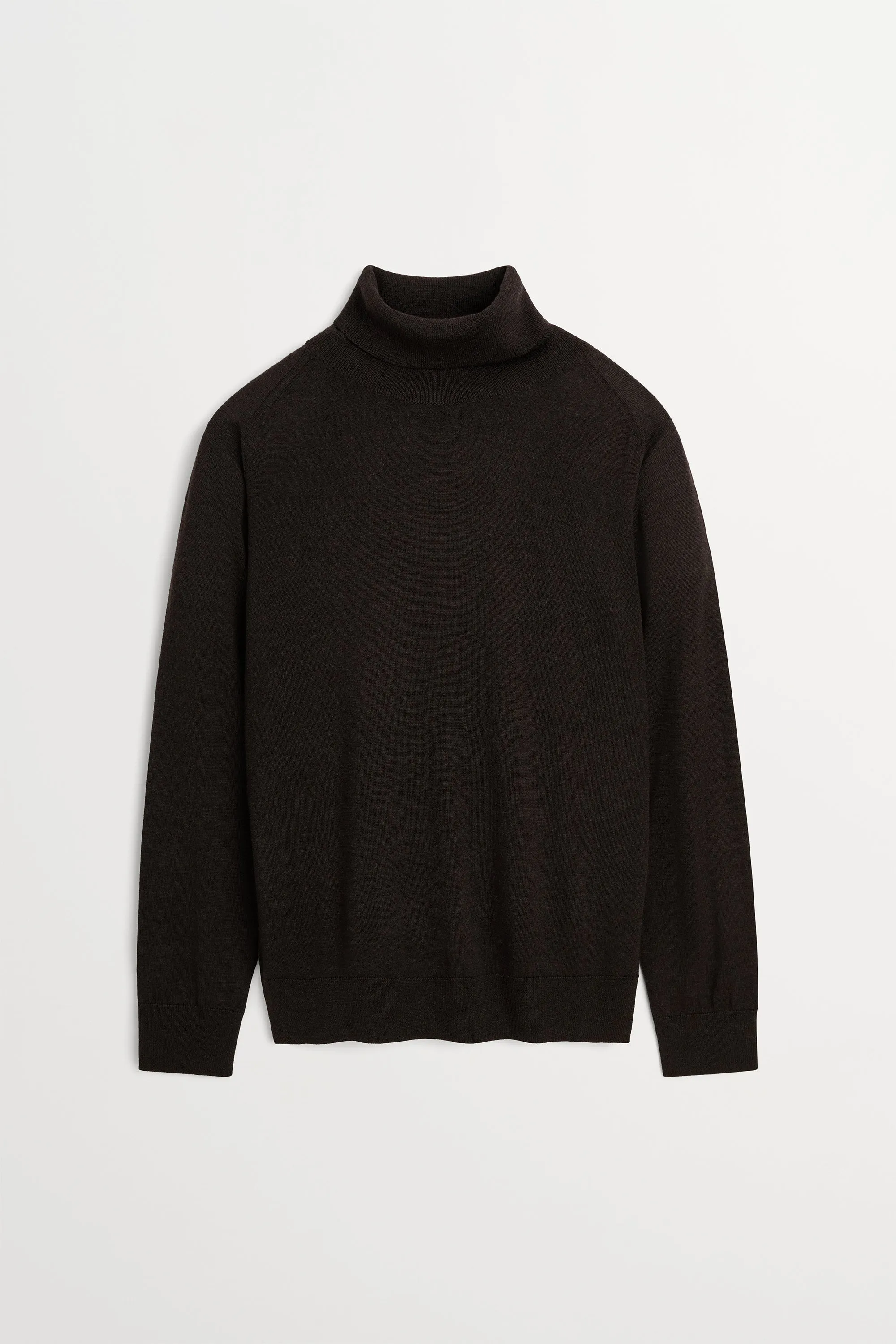 Amara t-neck jumper - Dark brown sold by Skall Studio