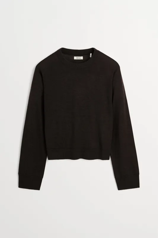 Amara o-neck jumper - Dark brown made by Skall Studio