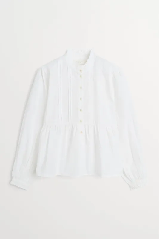 Leili shirt - Optic white made by Skall Studio