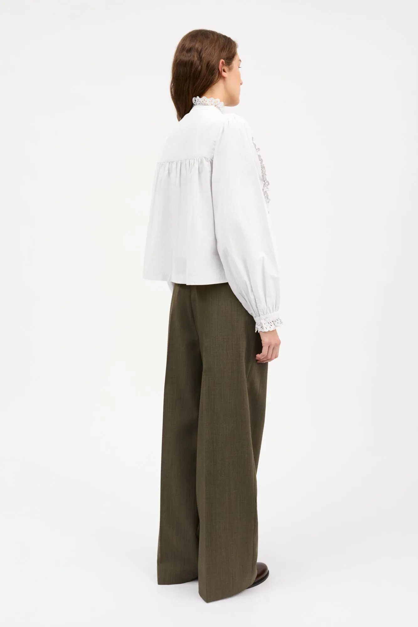 Lesley shirt - Optic white sold by Skall Studio product image thumbnail 4
