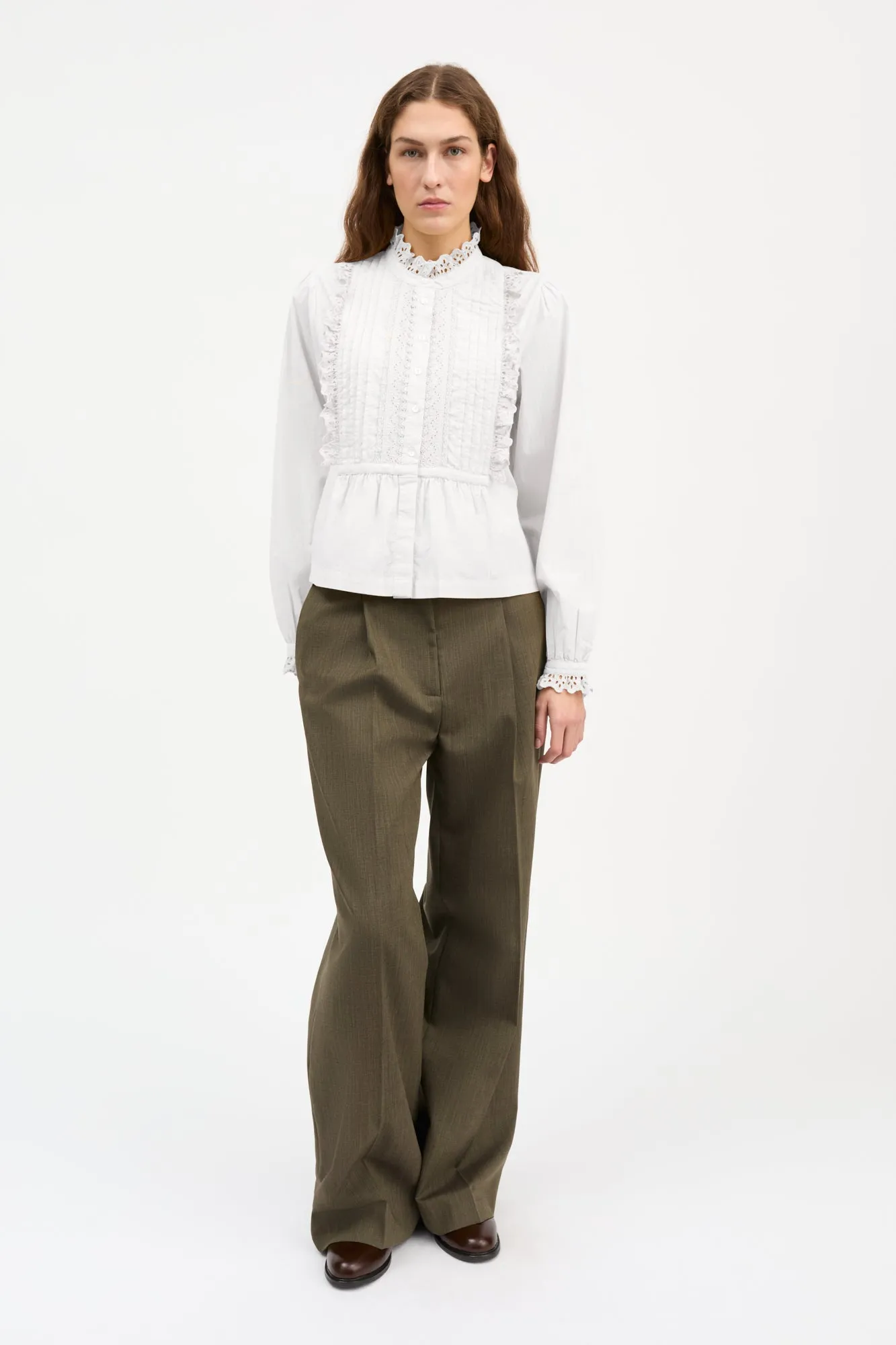 Lesley shirt - Optic white sold by Skall Studio product image thumbnail 3
