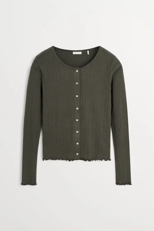 Edie cardigan - Dark green made by Skall Studio
