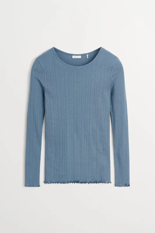 Edie blouse - Faded blue made by Skall Studio