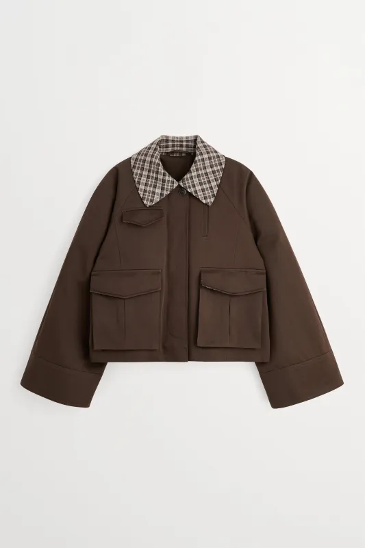Gaby city jacket - Coco brown made by Skall Studio