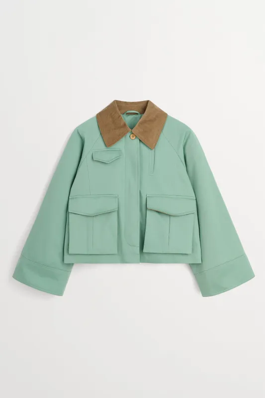 Gaby city jacket - Sage green made by Skall Studio