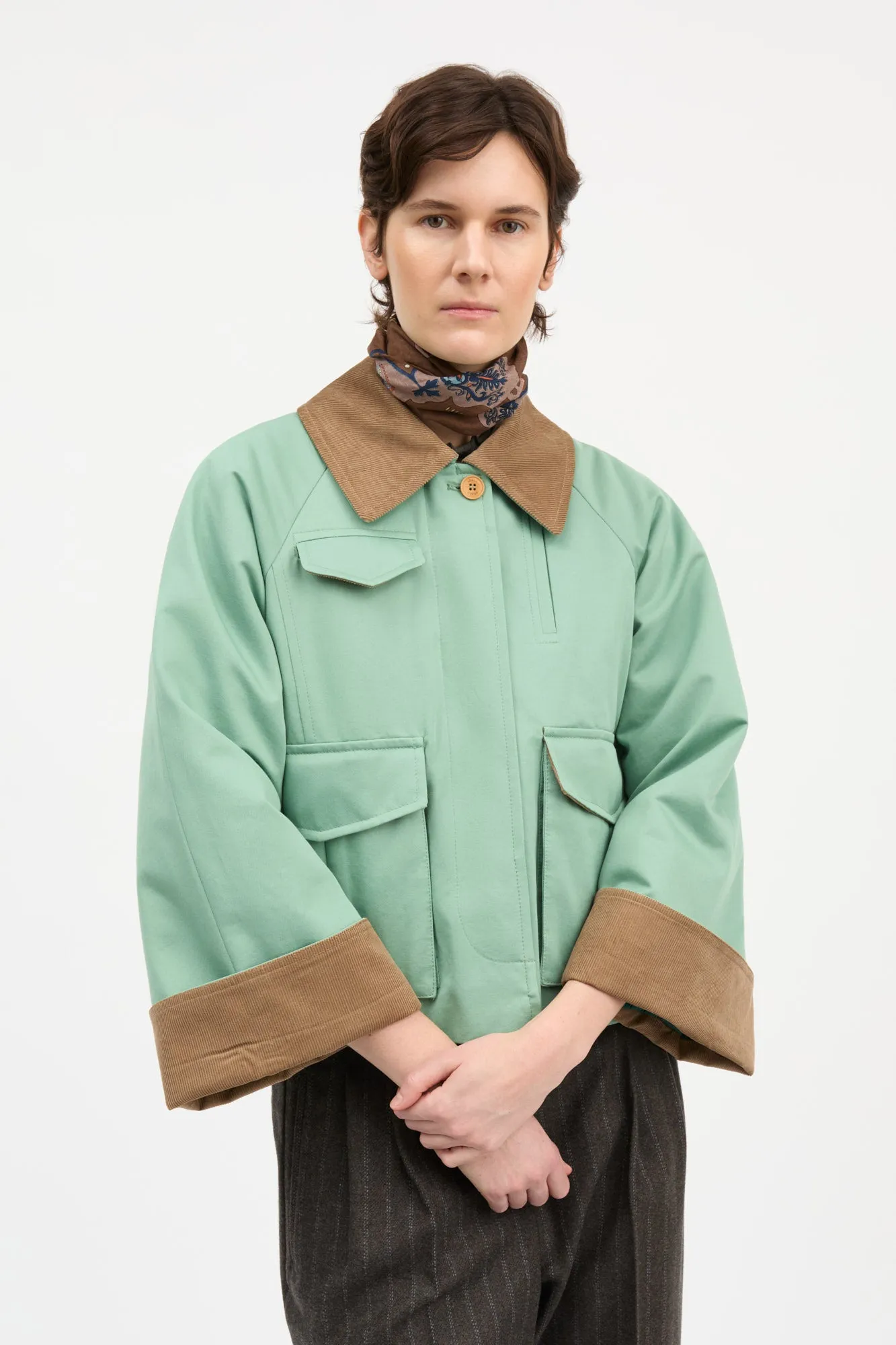 Gaby city jacket - Sage green sold by Skall Studio product image thumbnail 2